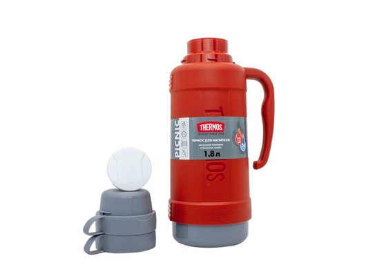 Термос THERMOS PICNIC 40 Series Red 1.8л стеклянная колба